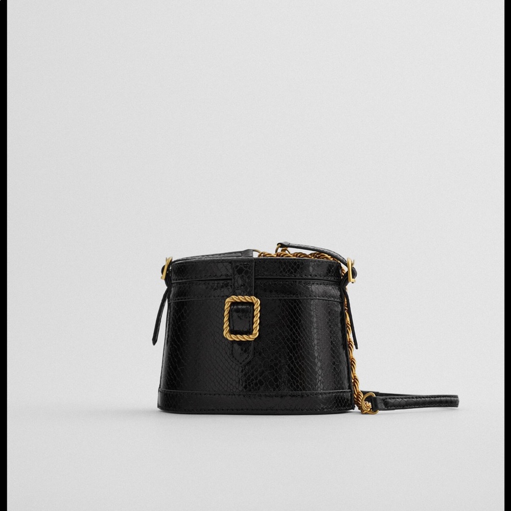 Zara Oval Box Bag with Buckle